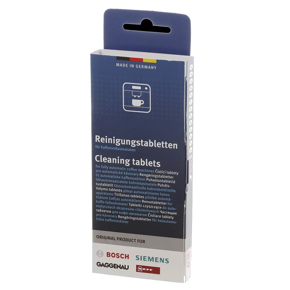 Kit de manutenção Siemens para máquina de café, pastilhas de limpeza + descalcificante
