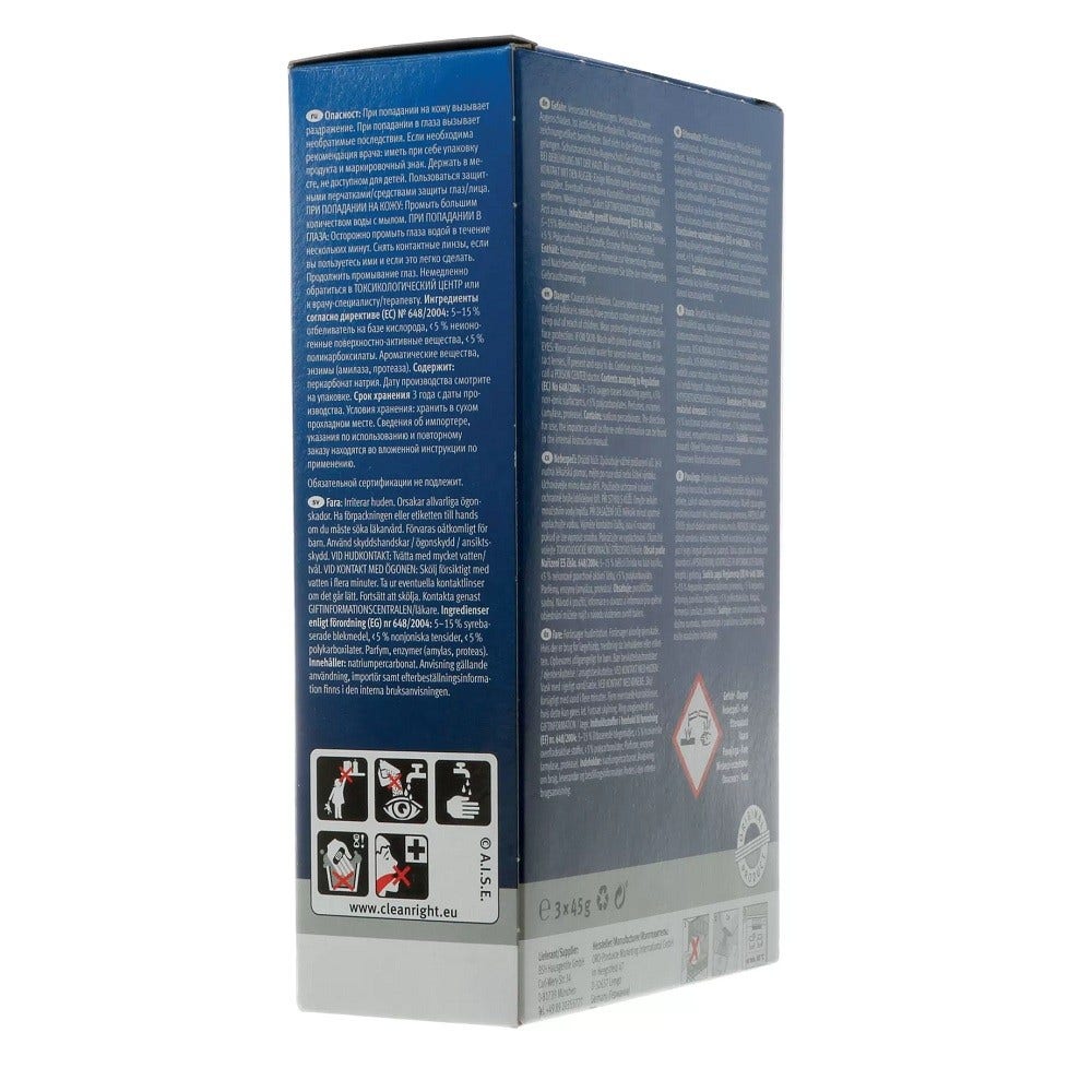 Produto de limpeza para máquina de lavar louça Bosch 00312194 / 00311580