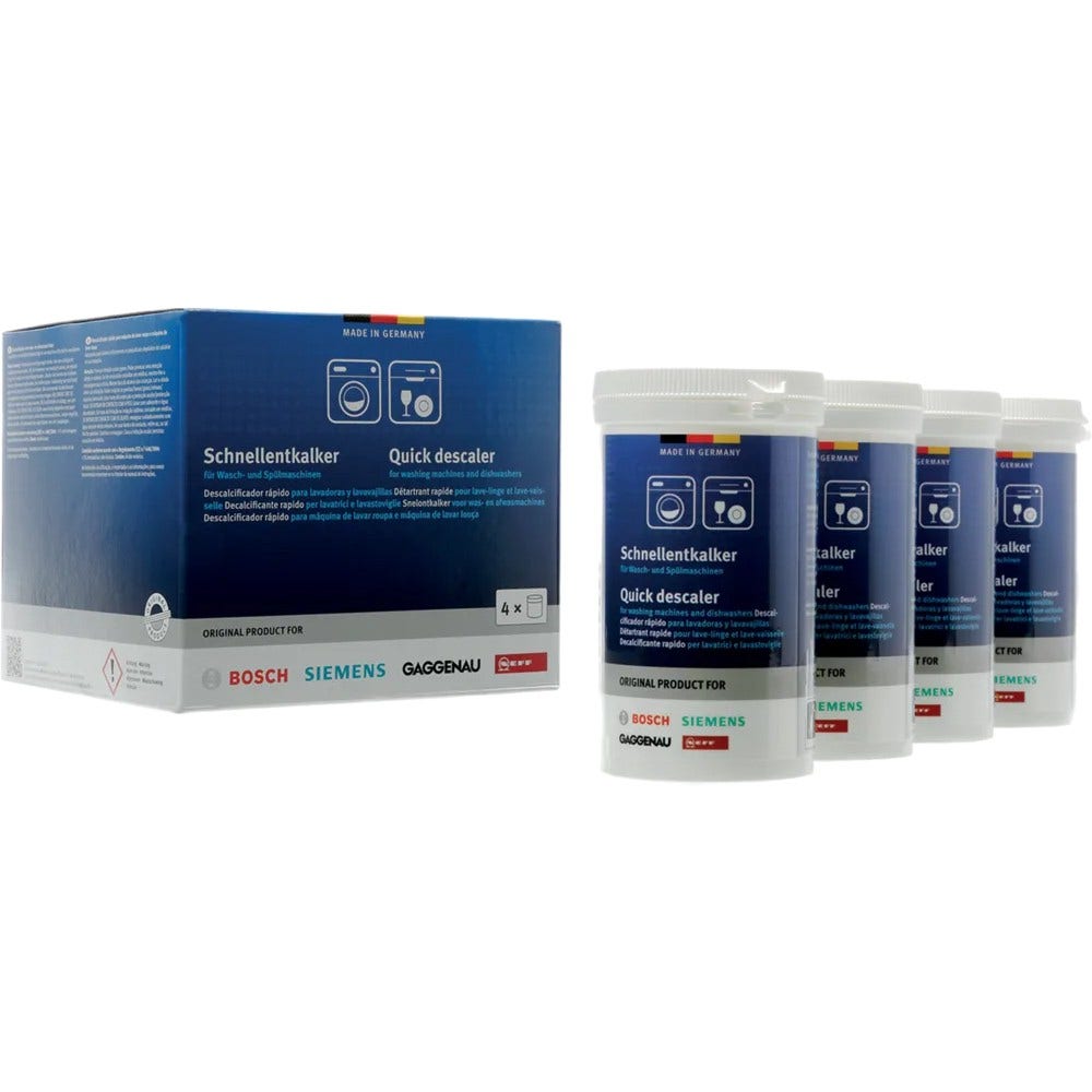 Descalcificante Bosch máquinas lavar roupa e loiça 00312331 (4X250g)