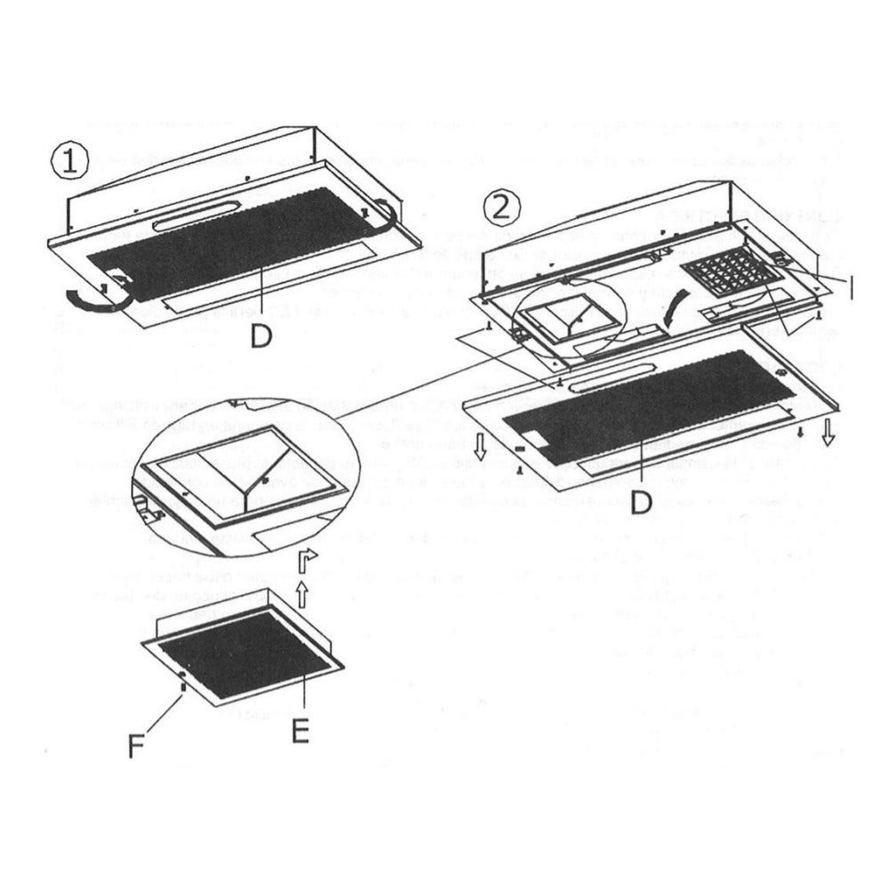 Filtro de carvão ativo Nodor 02825263 (2X)