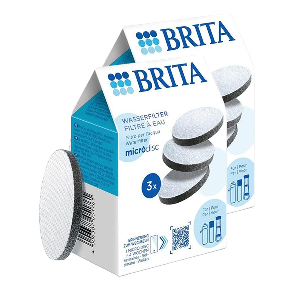 Conjunto de filtros de água BRITA MicroDisc 1039630 2x3 unidades (filtra PFAS) BRITA
