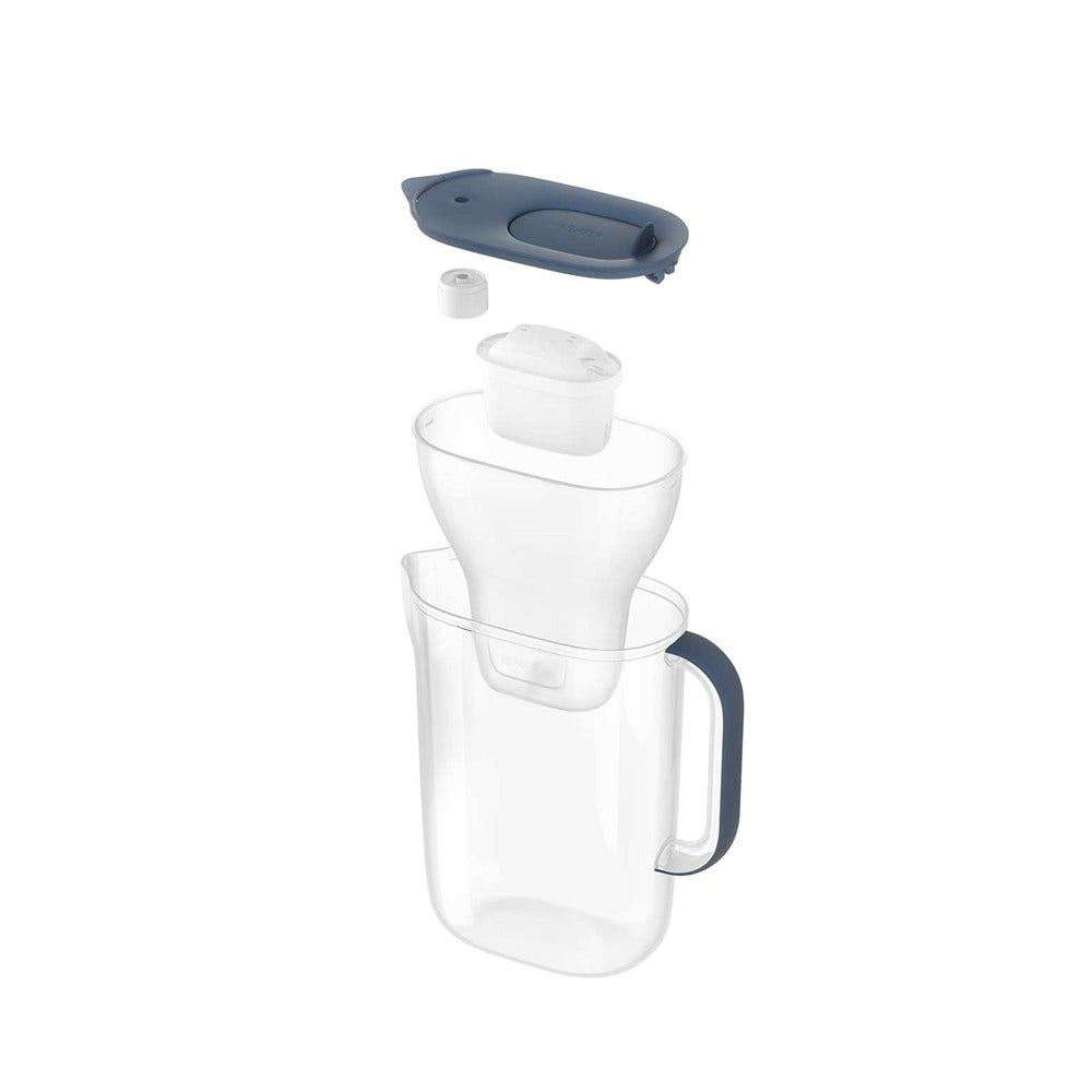 Jarro com filtro de água BRITA Style Essential azul ardósia 2.4L com 3 cartuchos MAXTRA PRO 1058103