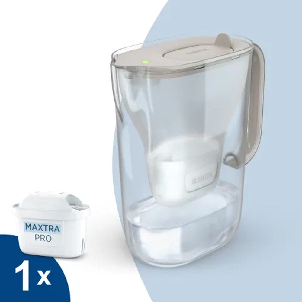 Jarro com filtro de água BRITA Style Essential areia 2.4L com cartucho MAXTRA PRO 1057794
