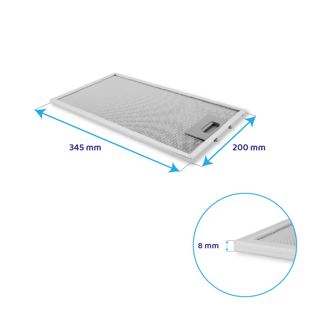 Filtro metálico Siemens 345x200mm 11010157
