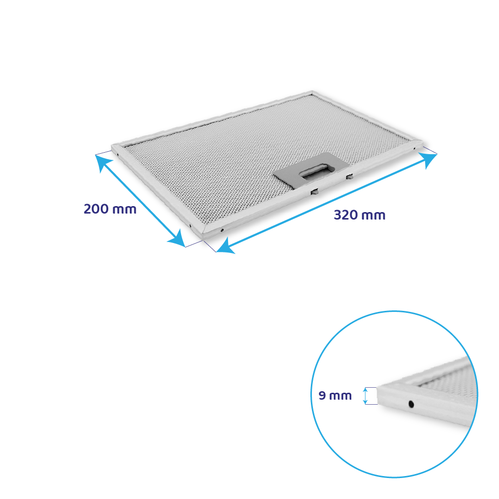 Filtro metálico Bosch 200x320 mm 11010164