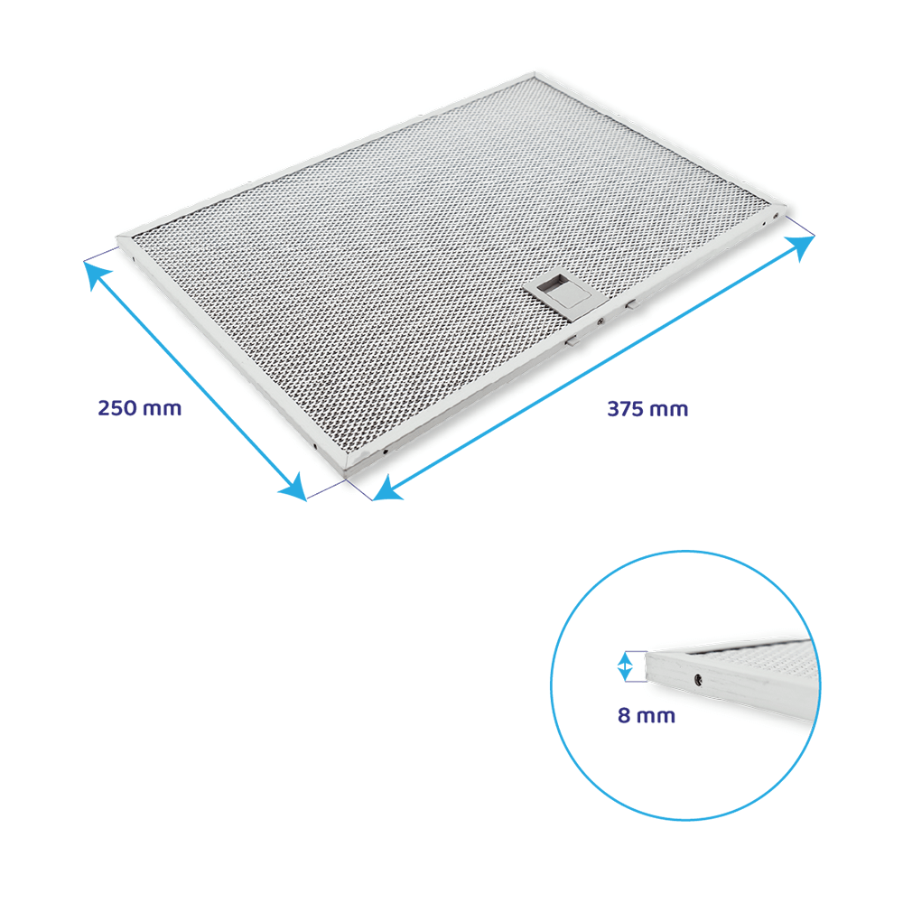 Filtro metálico Siemens 375x250mm 11022469