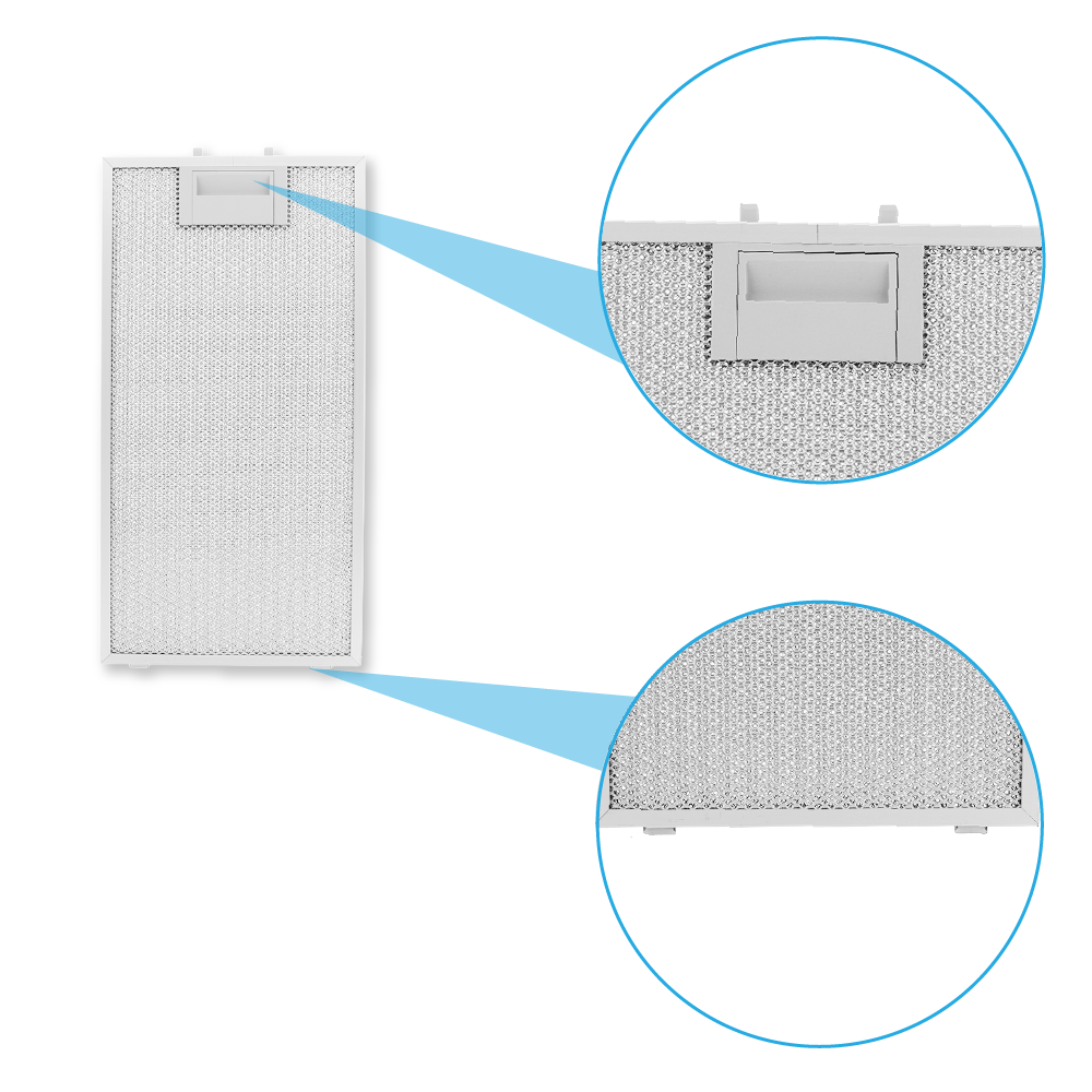 Filtro metálico Bosch 382x192x8 mm 11022472