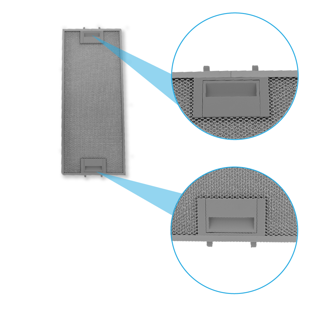 Filtro metálico Bosch 481x201x8mm 11022473