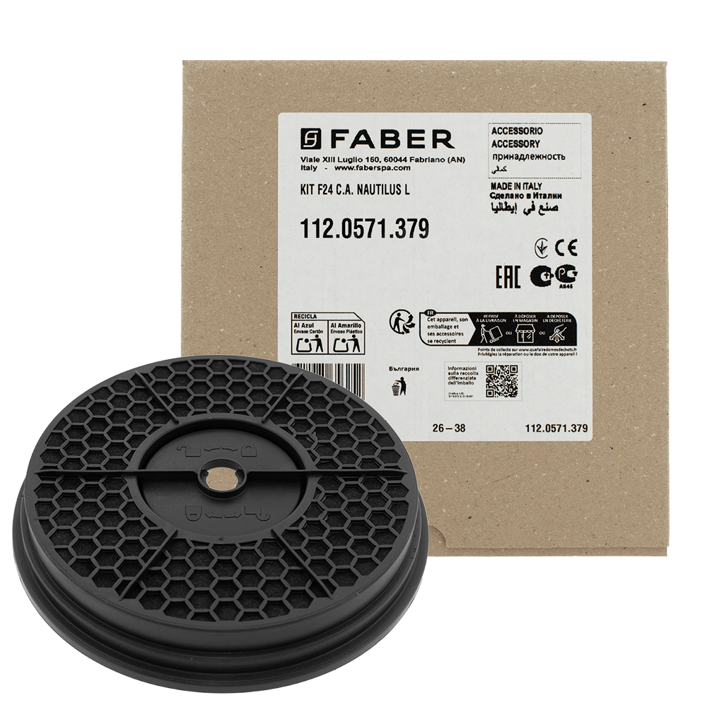 Filtro de carvão ativo Faber F24 NAUTILUS L 