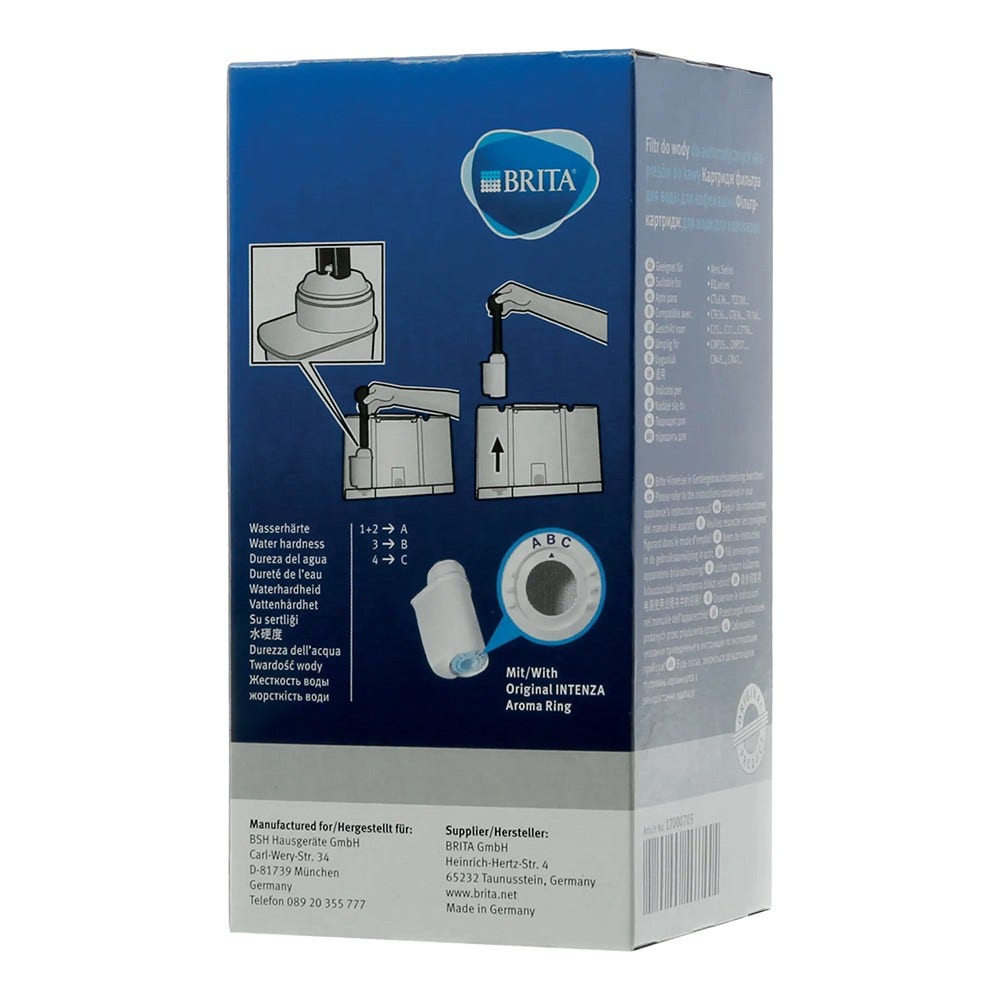 Cartucho de filtro de água BRITA INTENZA Bosch TCZ7003 / TZ70003