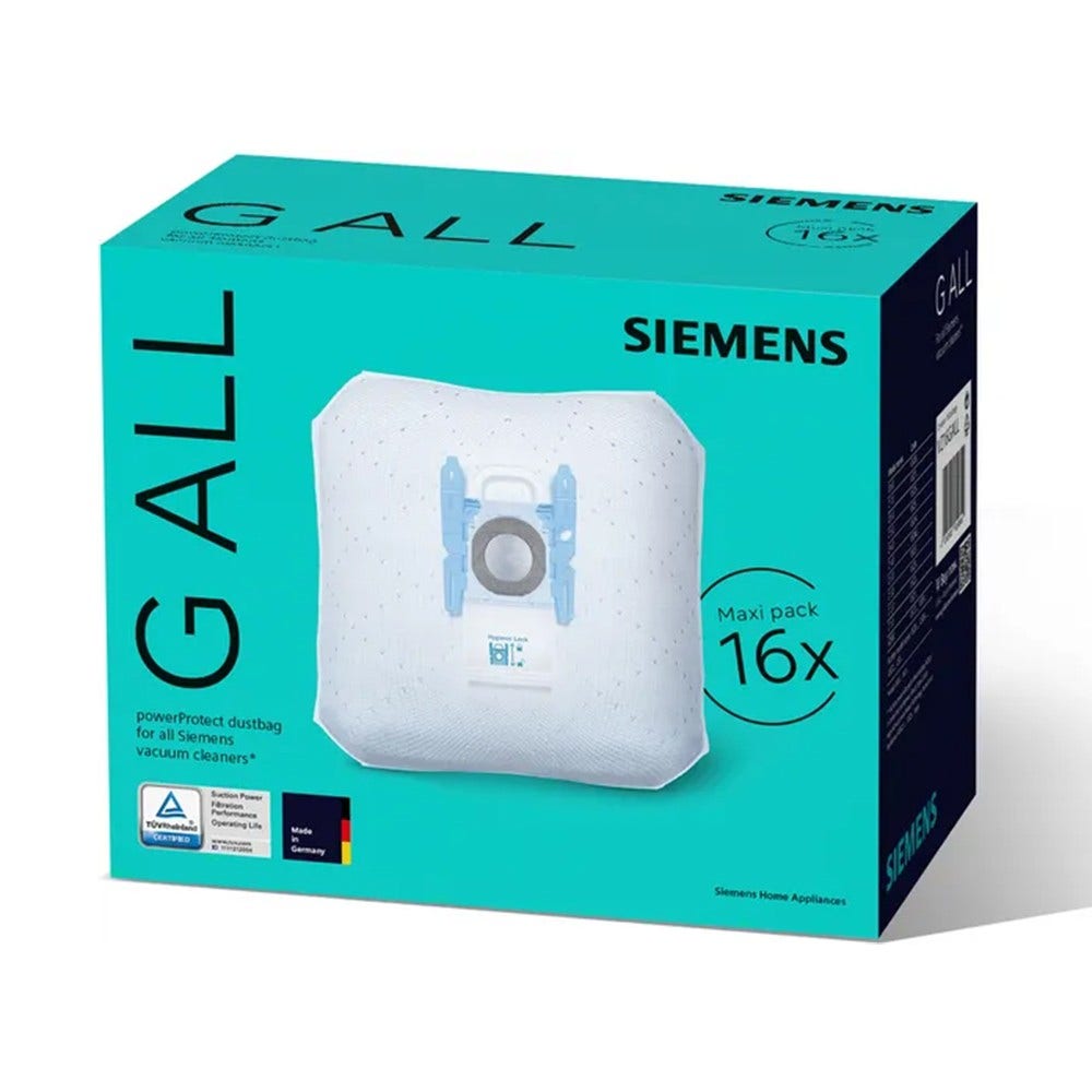 Sacos para aspirador Siemens PowerProtect tipo G ALL (16X)