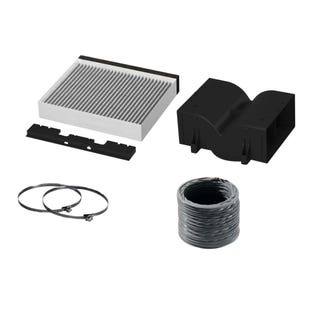 Kit de recirculação Bosch CleanAir 17006585 / DIZ1CG1I4 para chaminés com uma largura de 260 mm