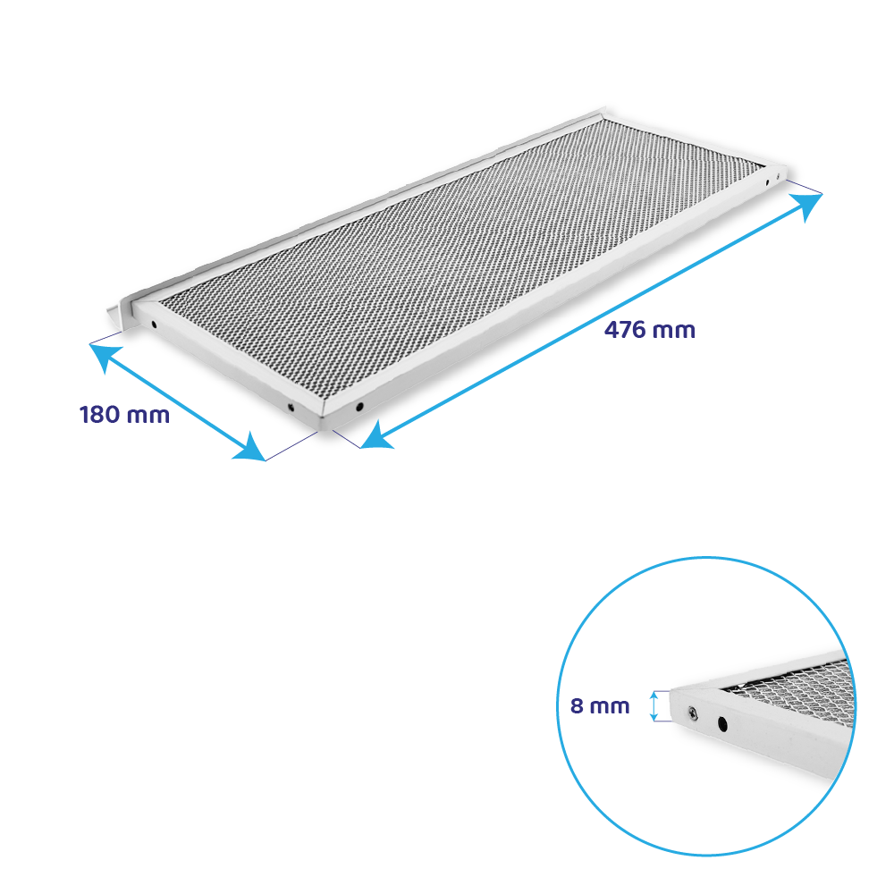Filtro metálico Gaggenau 476x180x8mm 291063 / 00291063