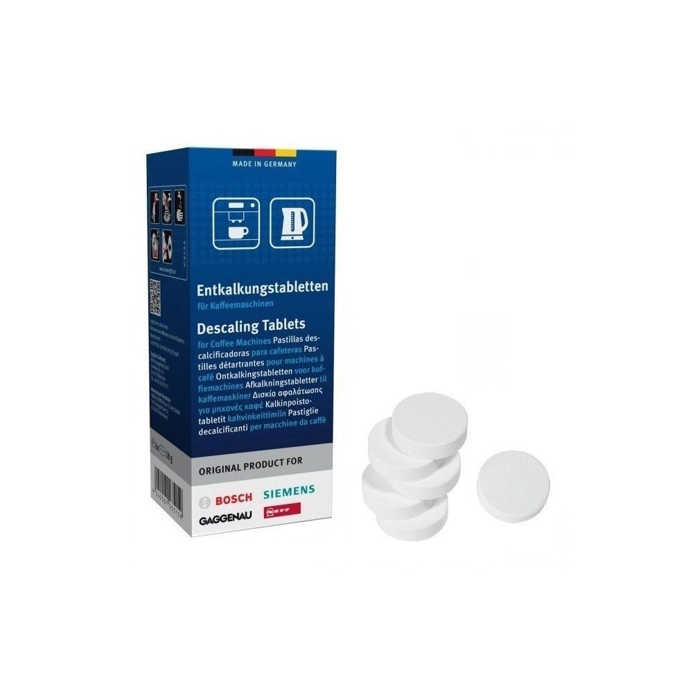 Kit de manutenção para máquinas de café Neff, filtro de água + pastilhas de limpeza + pastilhas descalcificantes