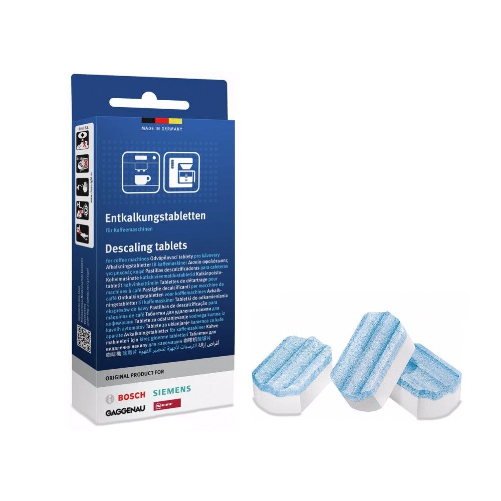 Kit de manutenção Bosch para máquina de café reservatório de água + cartucho de filtro + descalcificante + limpeza
