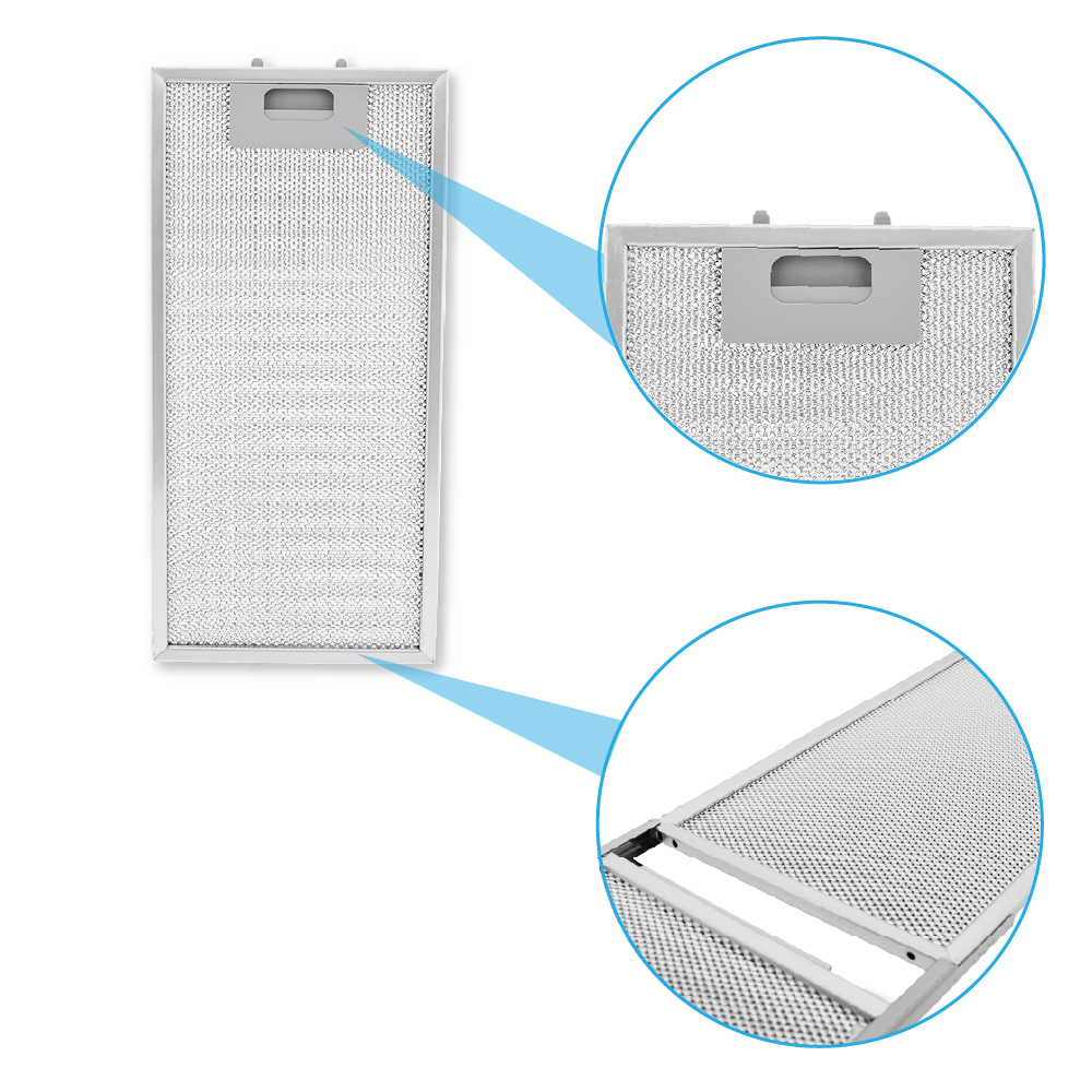 Filtro metálico Zanussi 377x183mm 4055356119 (2X)