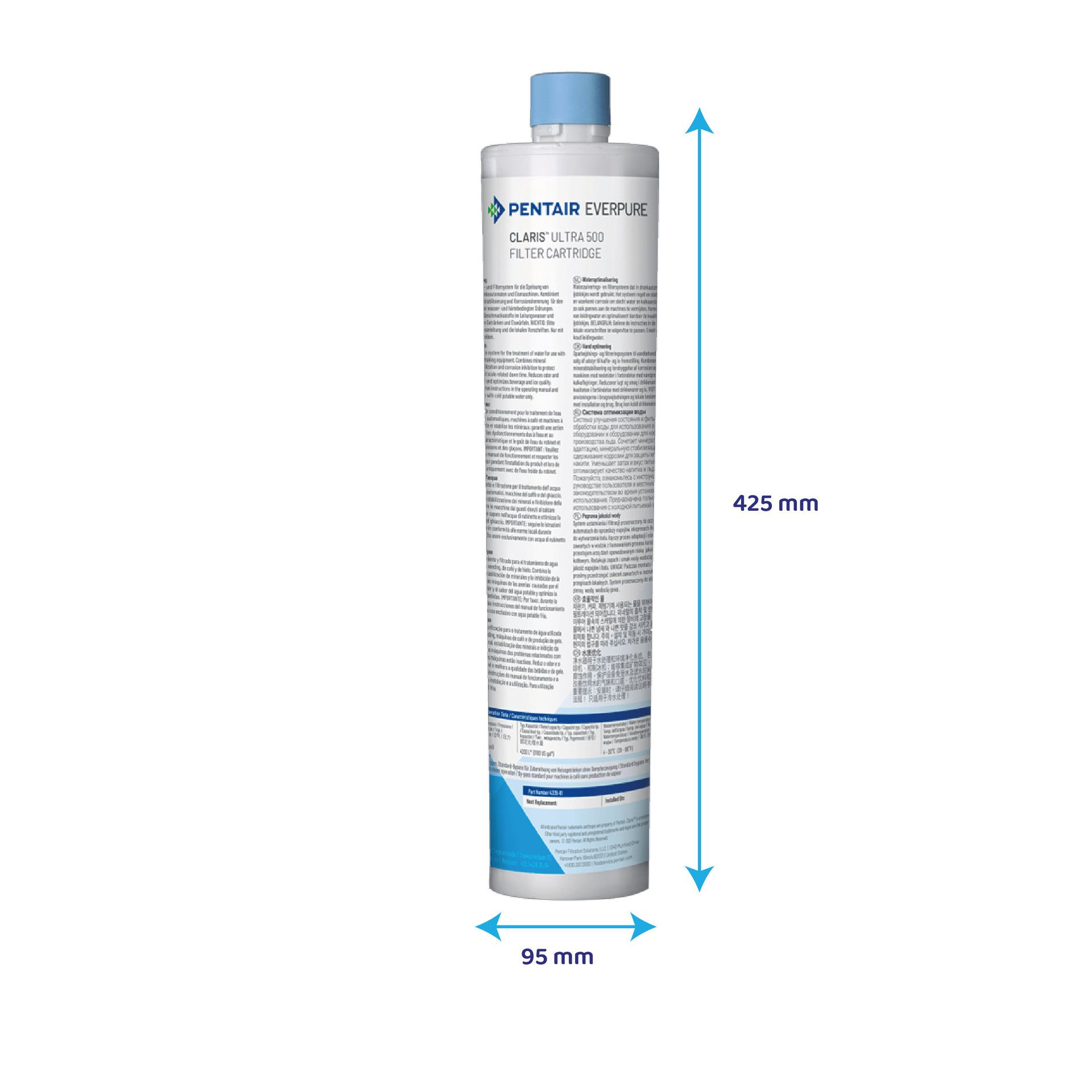 Cartucho de filtro de água Everpure Claris Ultra 500
