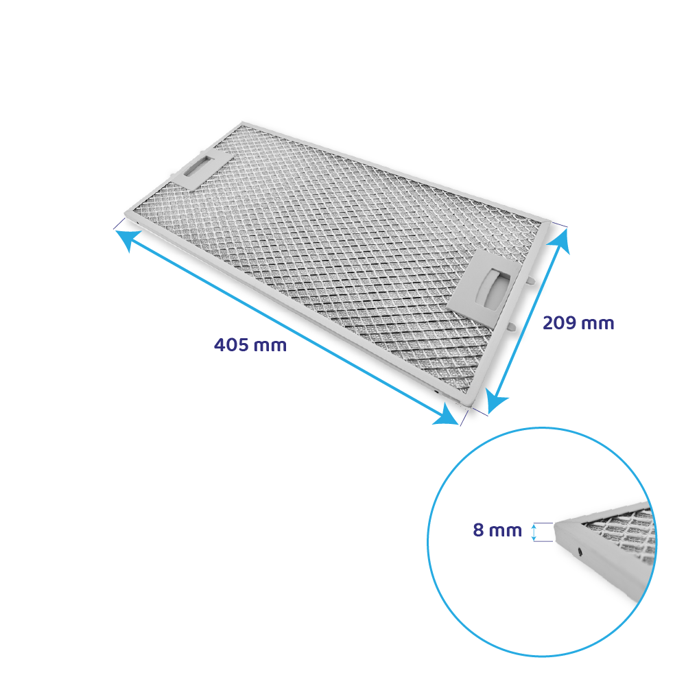 Filtro metálico Neff 405x209mm 434107 / 00434107