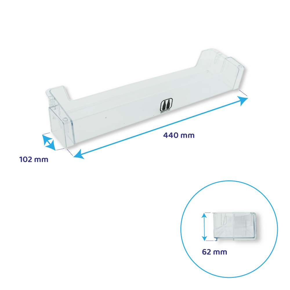 Suporte de garrafas Whirlpool 440x102mm 481010648457