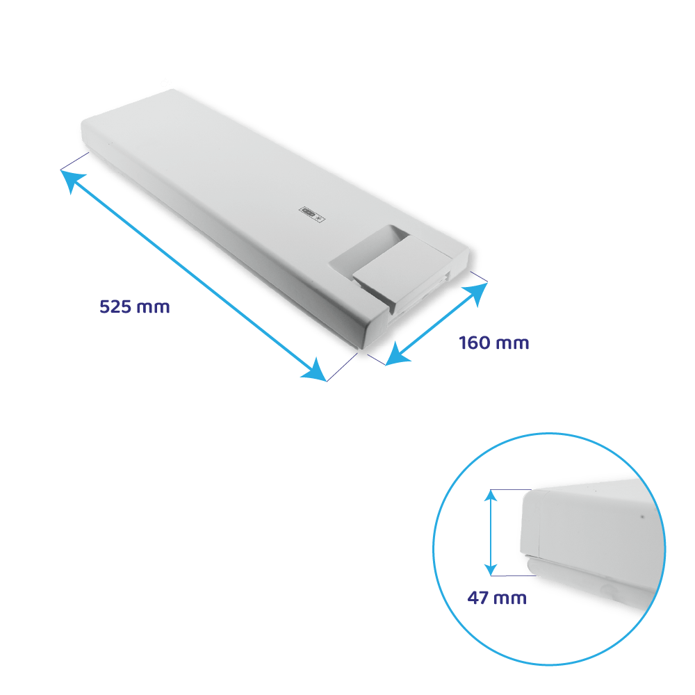 Porta do compartimento do congelador Hotpoint-Ariston 525x160mm 481244069308
