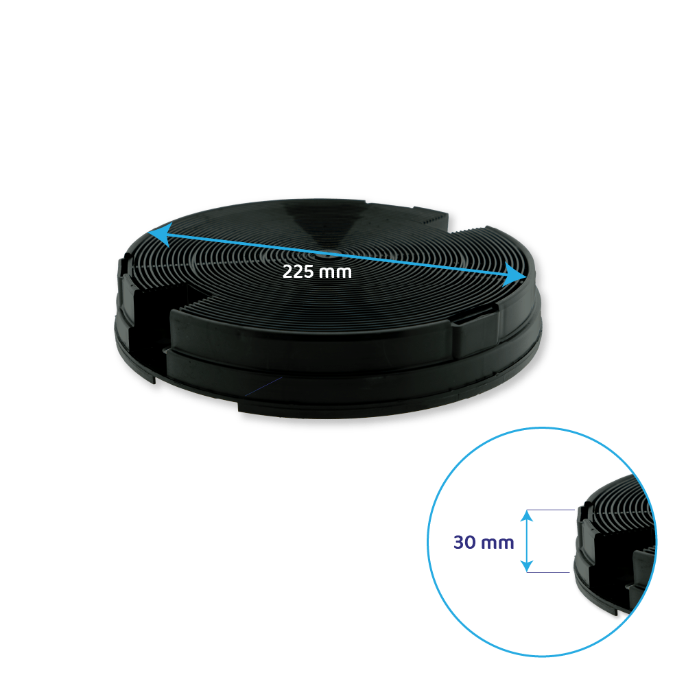 Filtro de carvão ativo Hotpoint-Ariston C00308163 / 484000008572