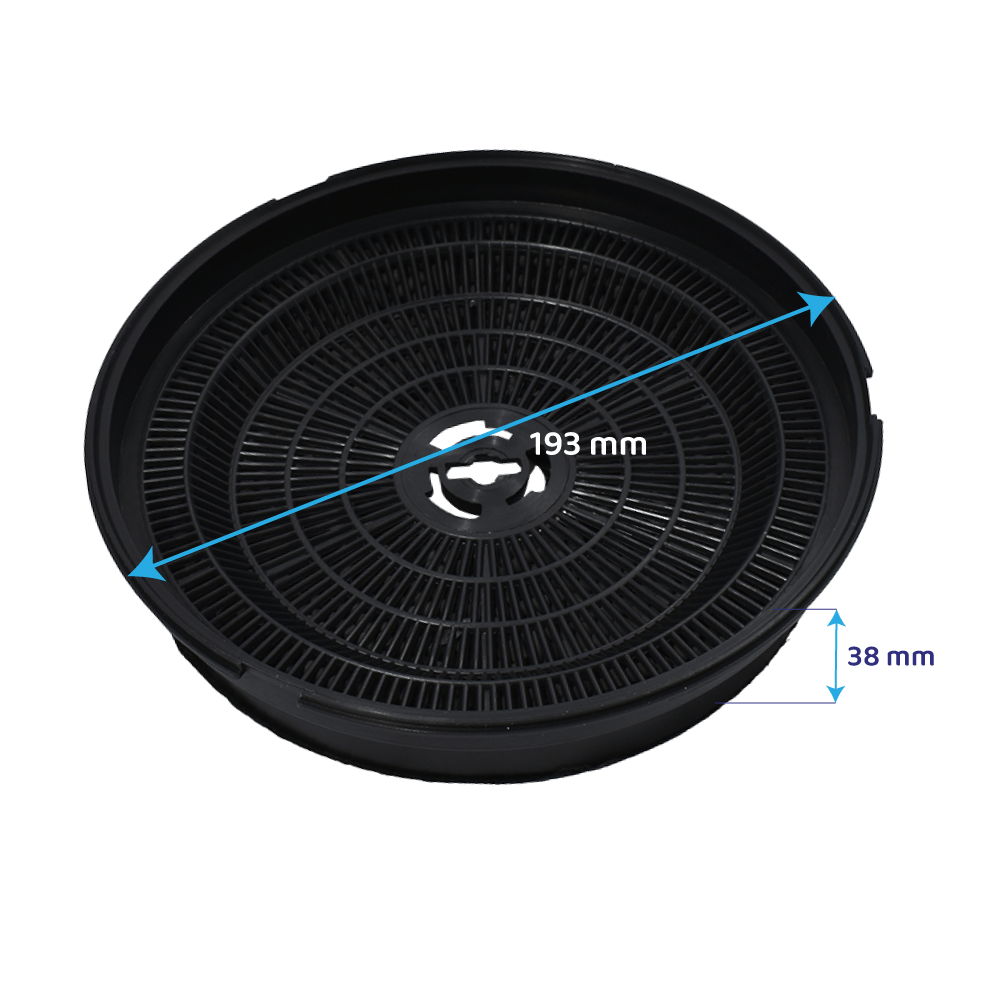 Filtro de carvão ativo Indesit 484000008647 / CHF180 / CHF180-1 / D180