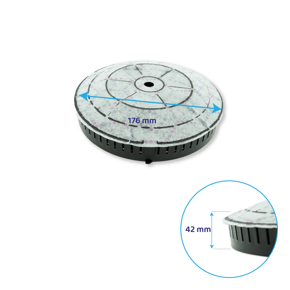 Filtro de carvão ativo Hotpoint-Ariston 484000008824 / AMC072 (2X)