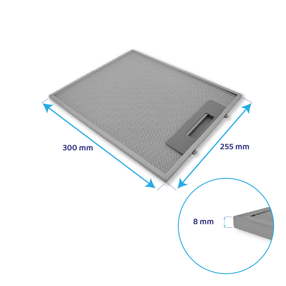 Filtro metálico Electrolux 255x300mm 50220063007