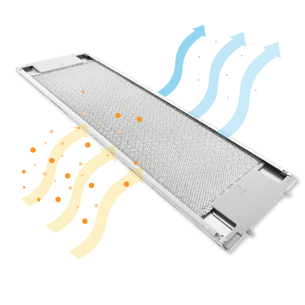 Filtro metálico AEG 507x160mm 50263849007