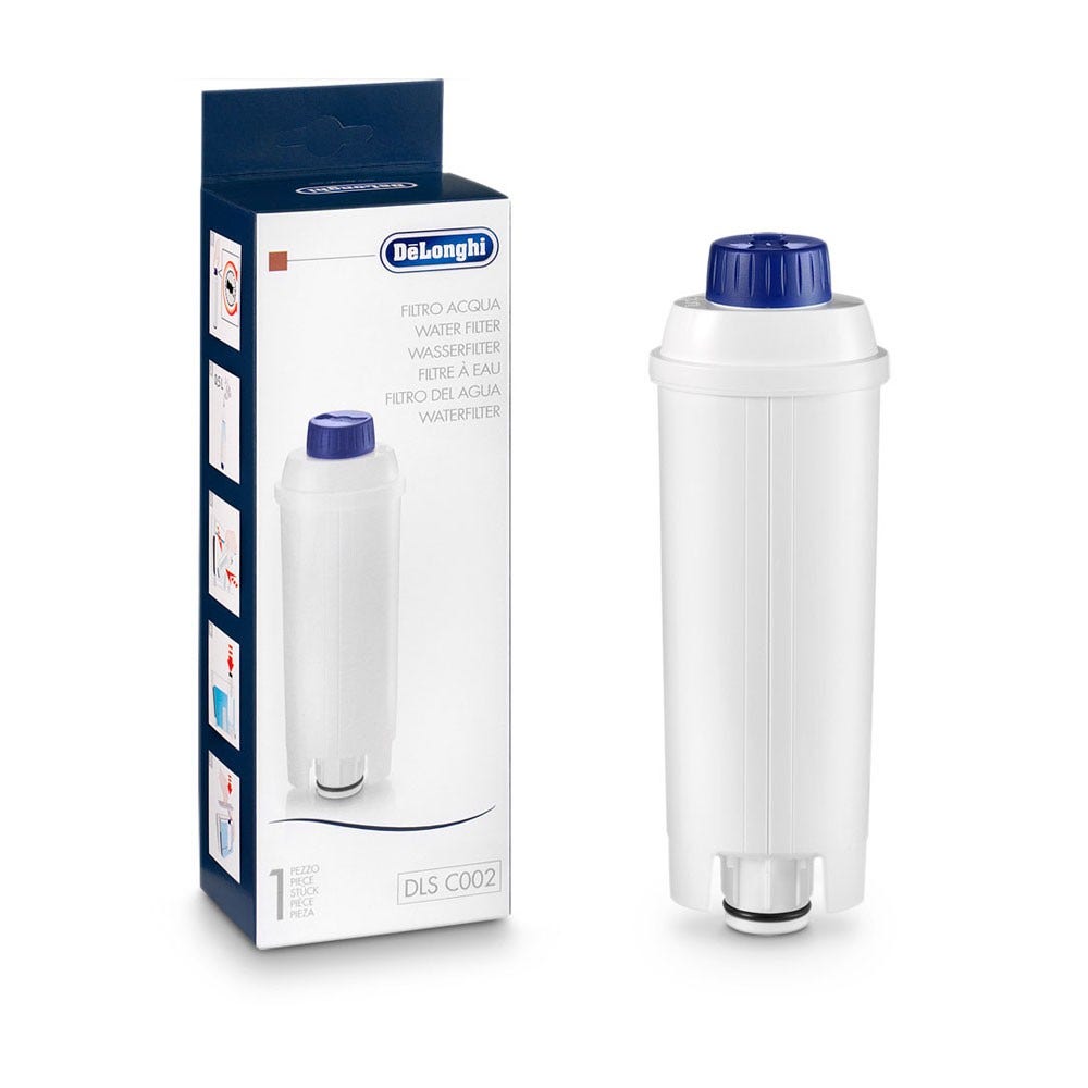 Kit de manutenção DeLonghi para máquina de café depósito de água + cartucho de filtro + descalcificante