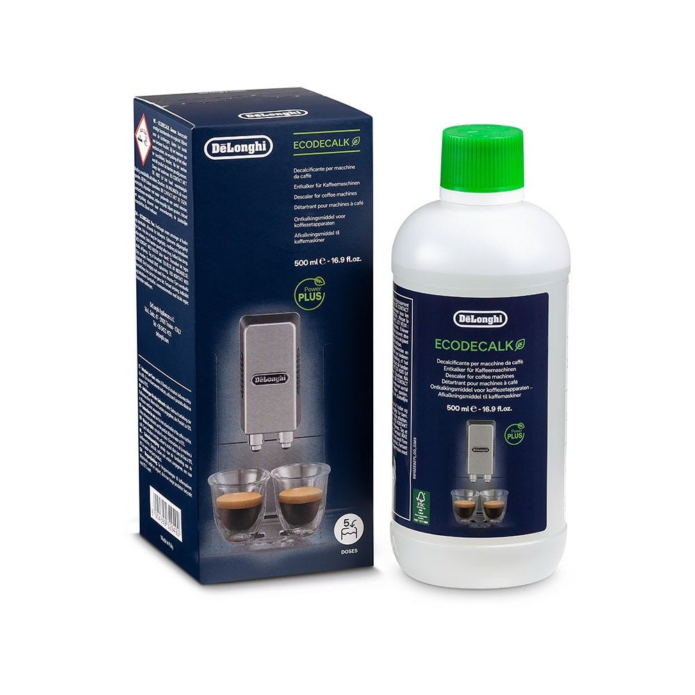 Kit de limpeza e manutenção anual máquina de café compatível com Delonghi (10X) + descalcificante 500ml