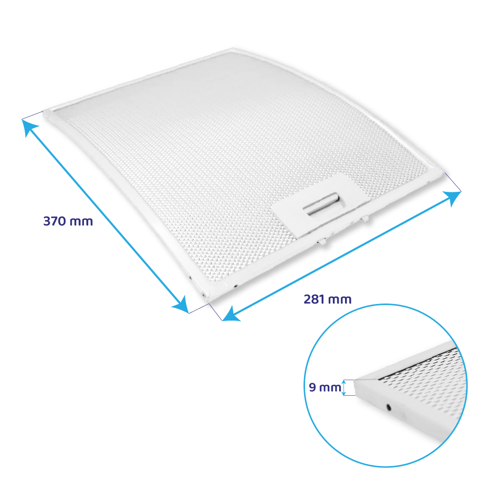 Filtro metálico 380x285mm Teka C910 / C920