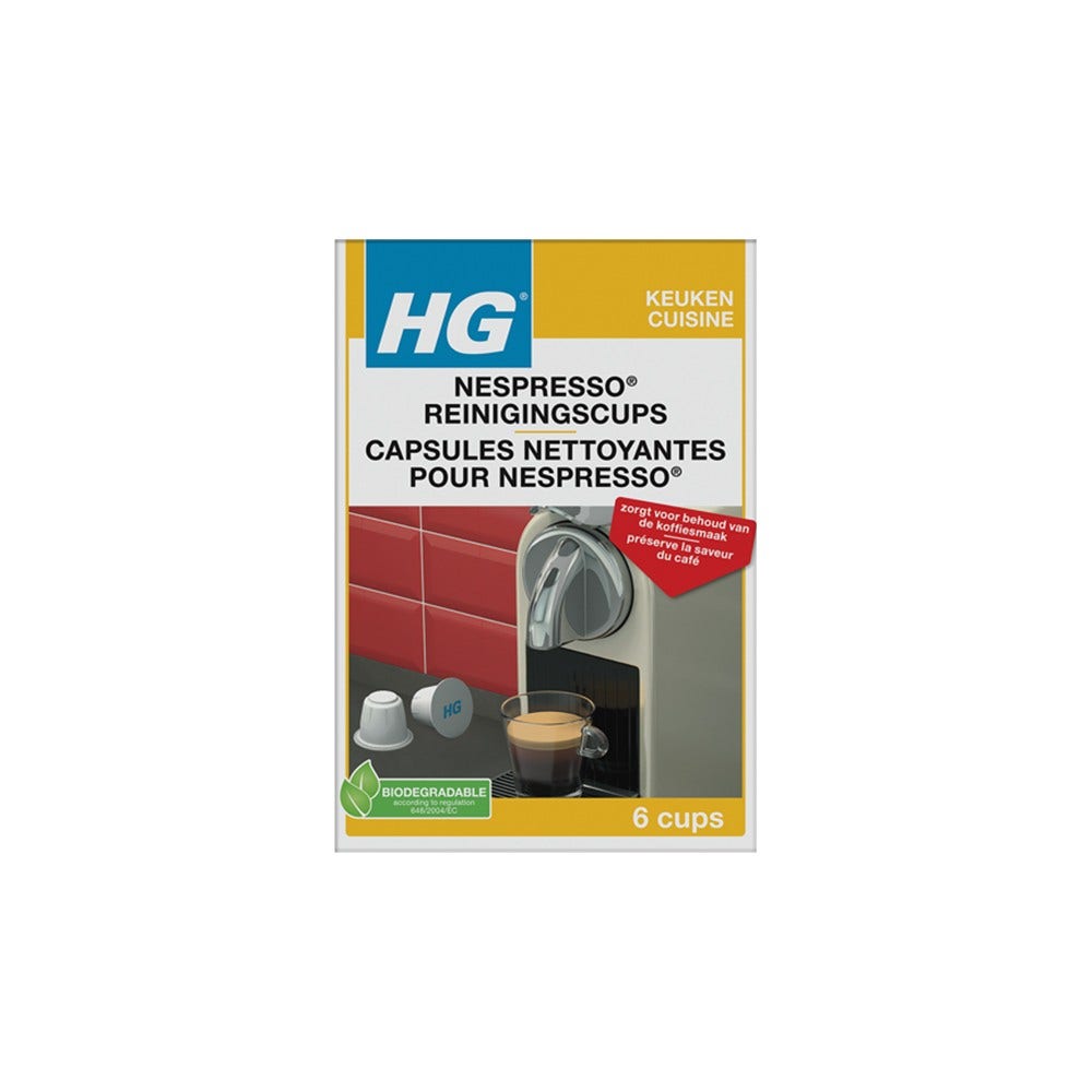 Cápsulas de limpeza HG para Nespresso