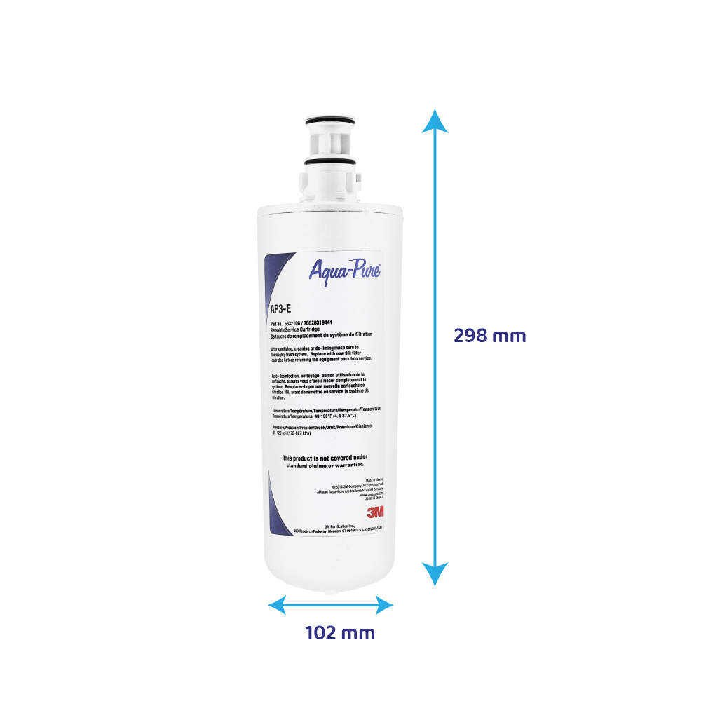 3M™ Cartucho de filtro de água vazio para limpeza AP3-E / 5632106