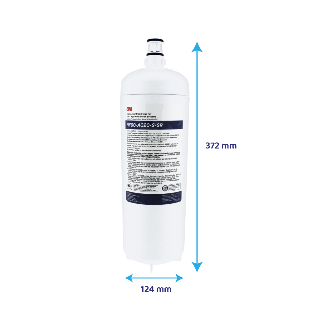 Filtro de água 3M™ High Flow Carbonless Absolute HF60-A020-S-SR / 5637225
