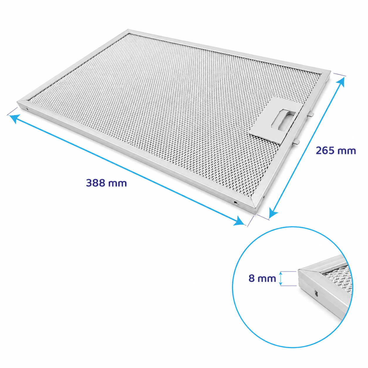 Filtro metálico Siemens 388x265x8mm 742967 / 00742967