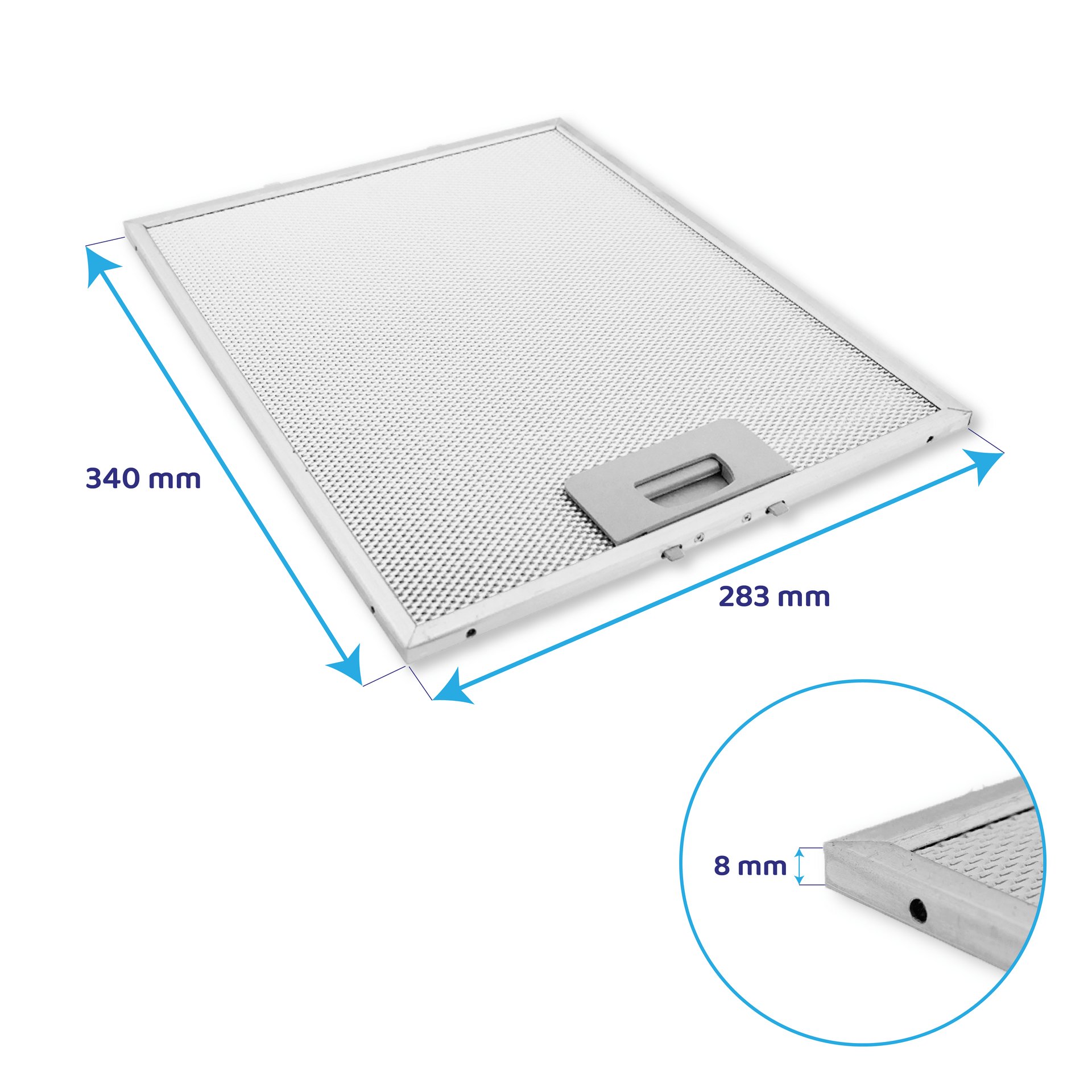 Filtro metálico 340x283mm Teka 81484160