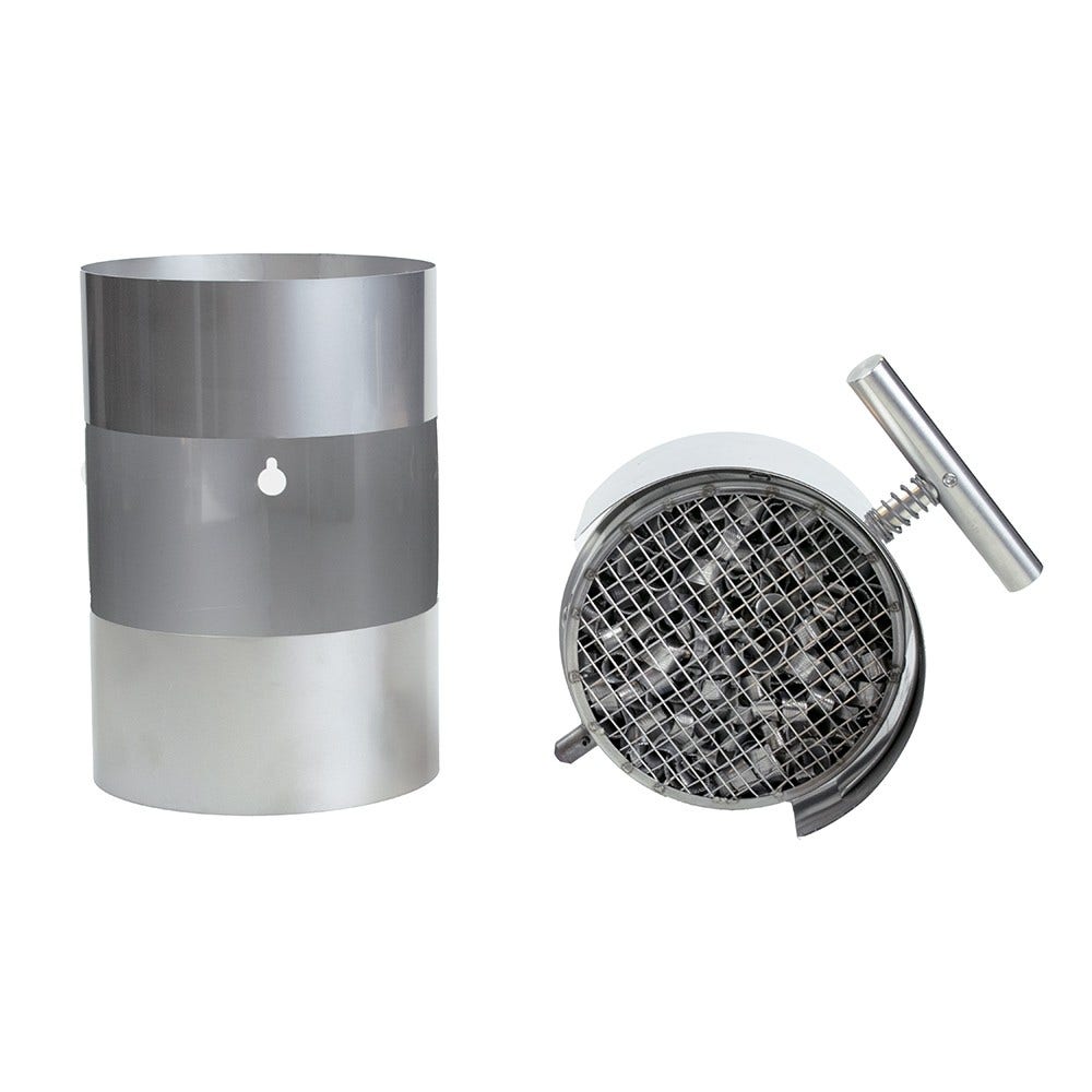 Filtro de Fumo de Lenha ABCAT® Saída Traseira Ø150x190 mm Aço Inoxidável