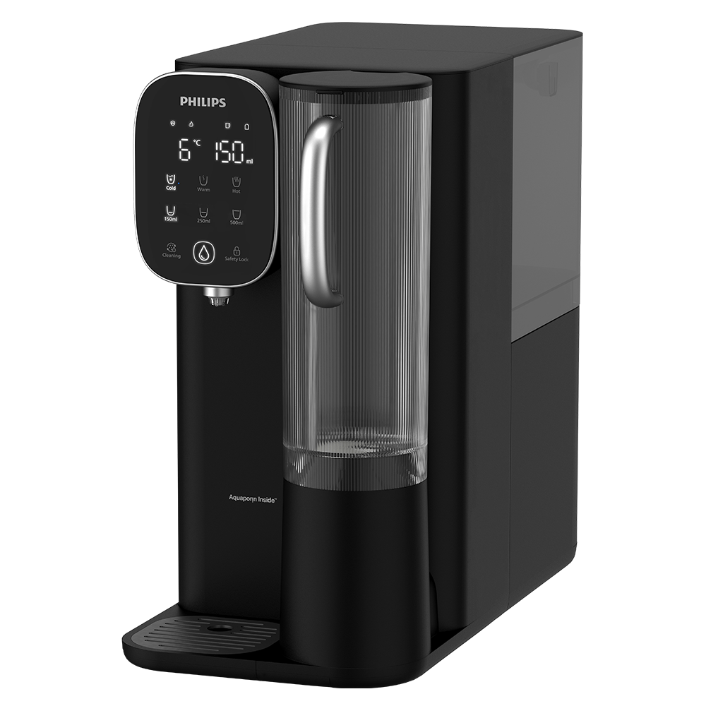 Dispensador de água de mesa Philips Reverse Osmosis Quente + Frio ADD6912BK (filtra PFAS)