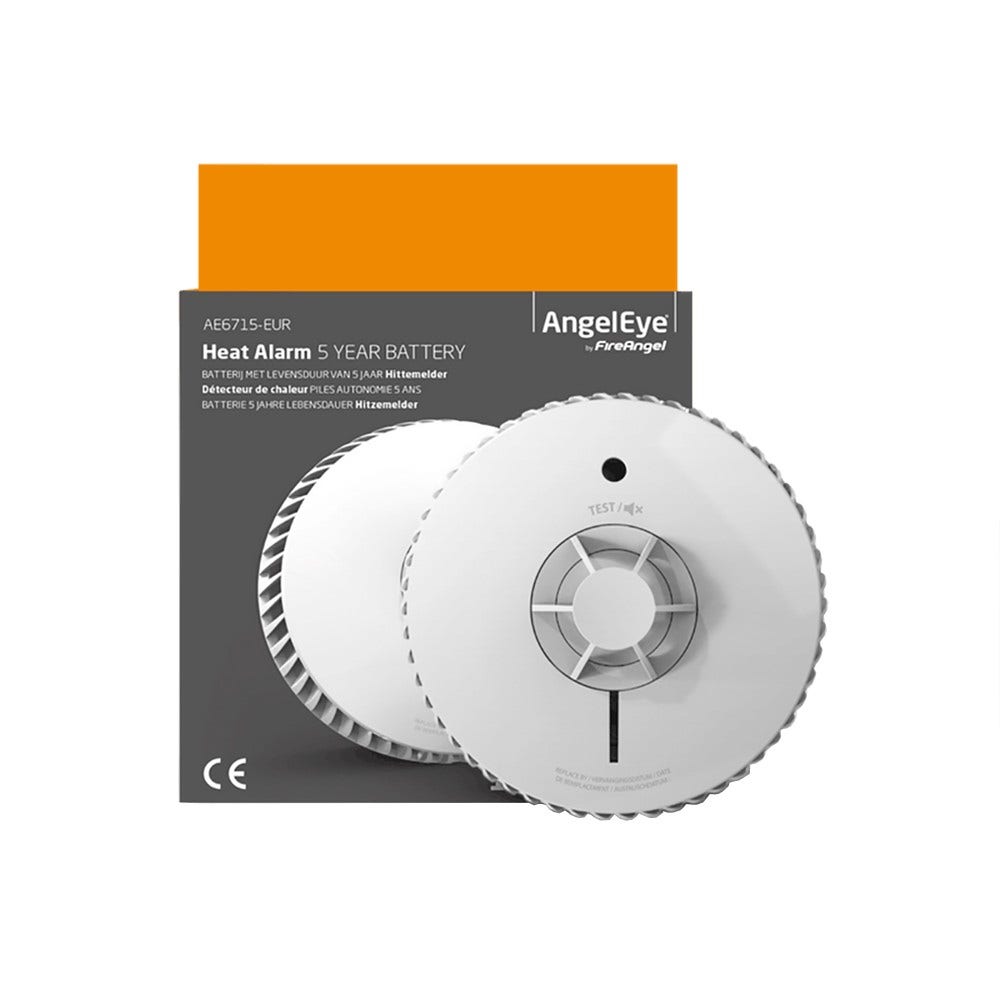 Detetor de calor AngelEye AE6715-EUR 5 anos de bateria