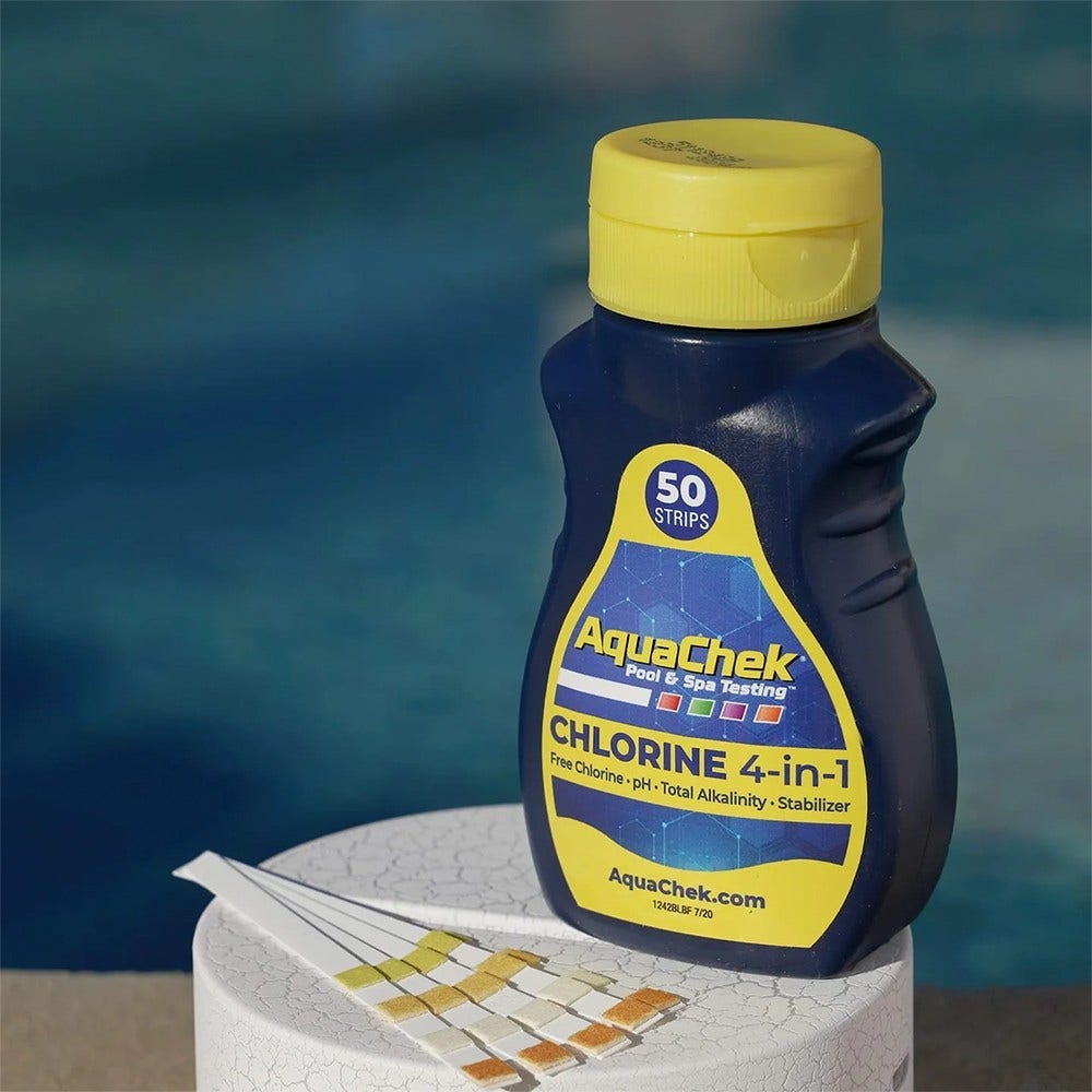 Tiras de teste AquaChek Yellow 4 em 1 (50X)