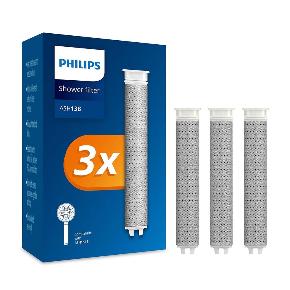 Filtro de substituição Philips chuveiro ASH138 (3X)