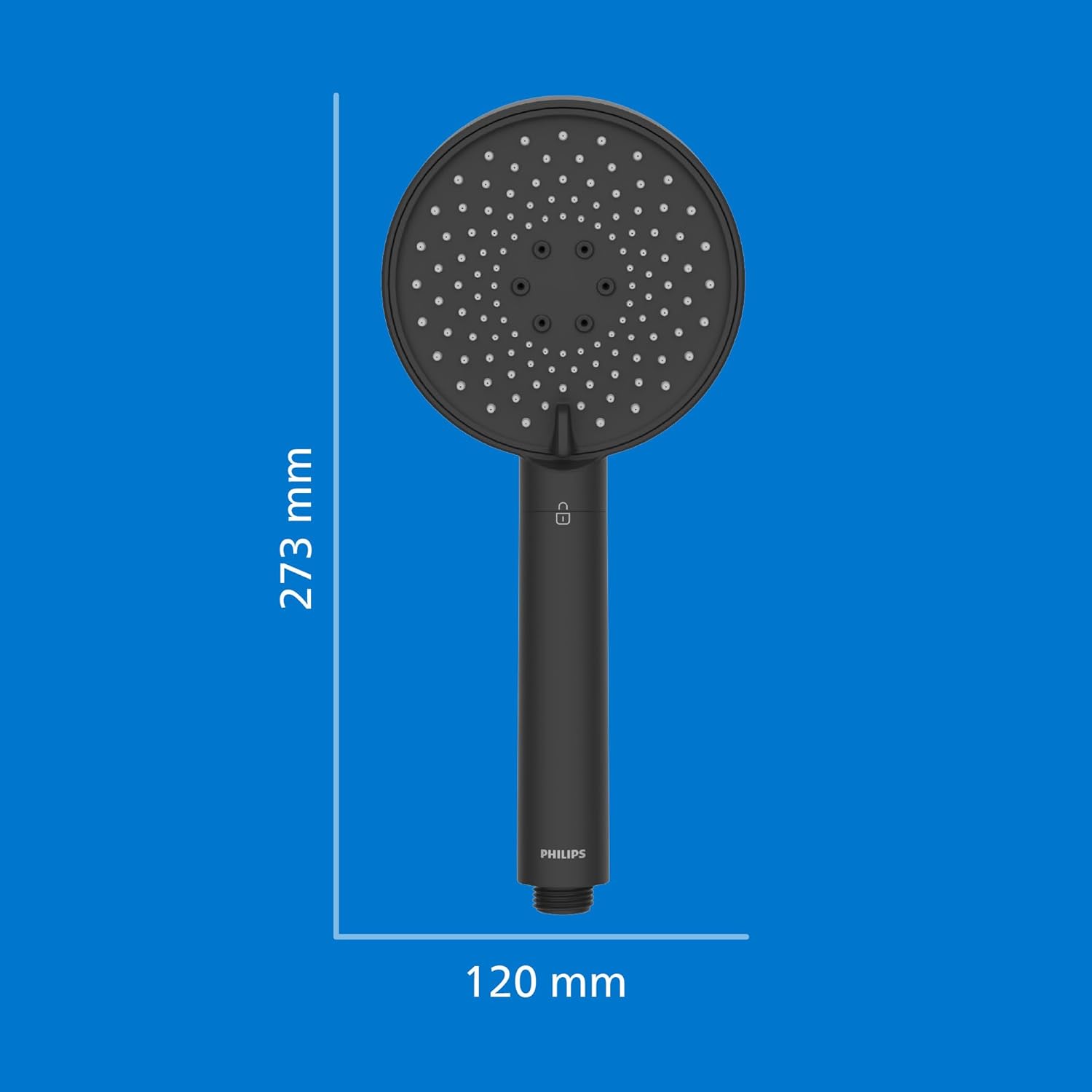 Cabeça de Duche com Filtro Preta Philips  ASH1516BK (redução de cloro, chumbo e pesticidas)