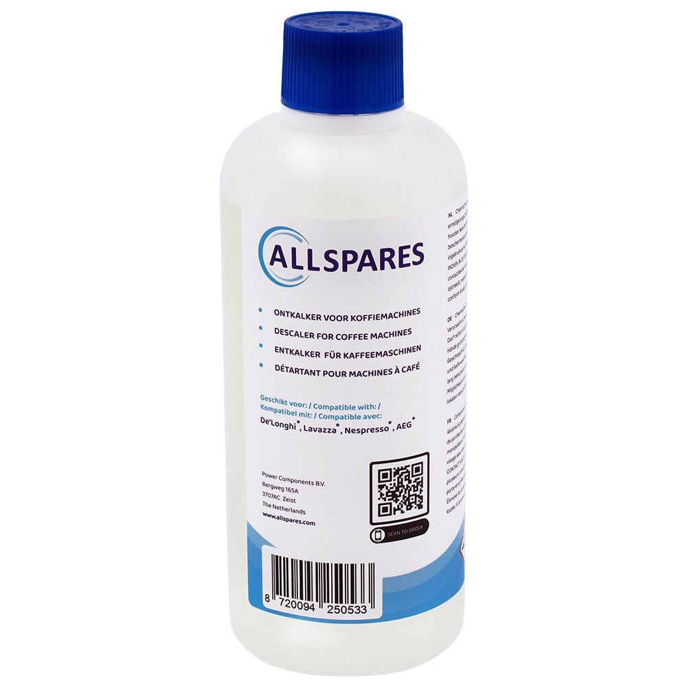 Kit de manutenção para máquina de café compatível com AEG, filtro de água + descalcificante (500 ml)