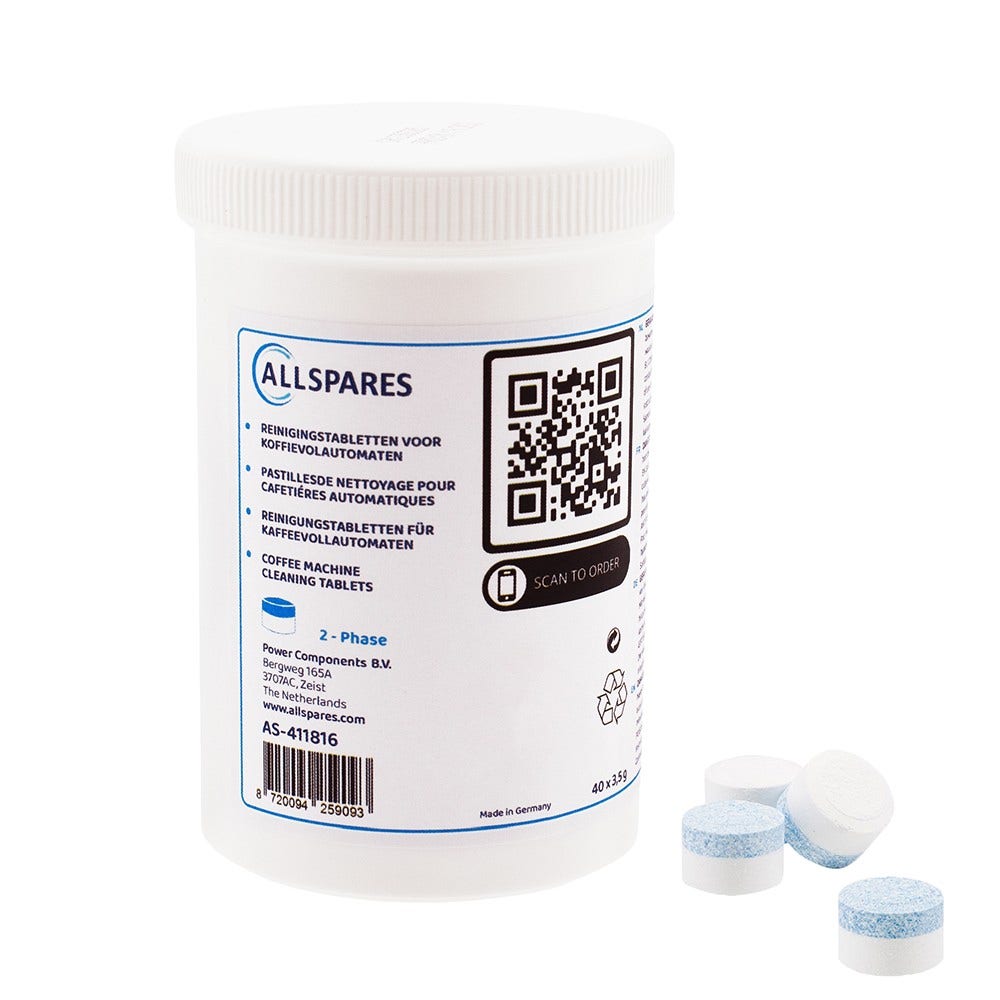 Pastilhas de Limpeza 2 em 1 adequadas para máquinas de café Jura (40 unidades) 62535