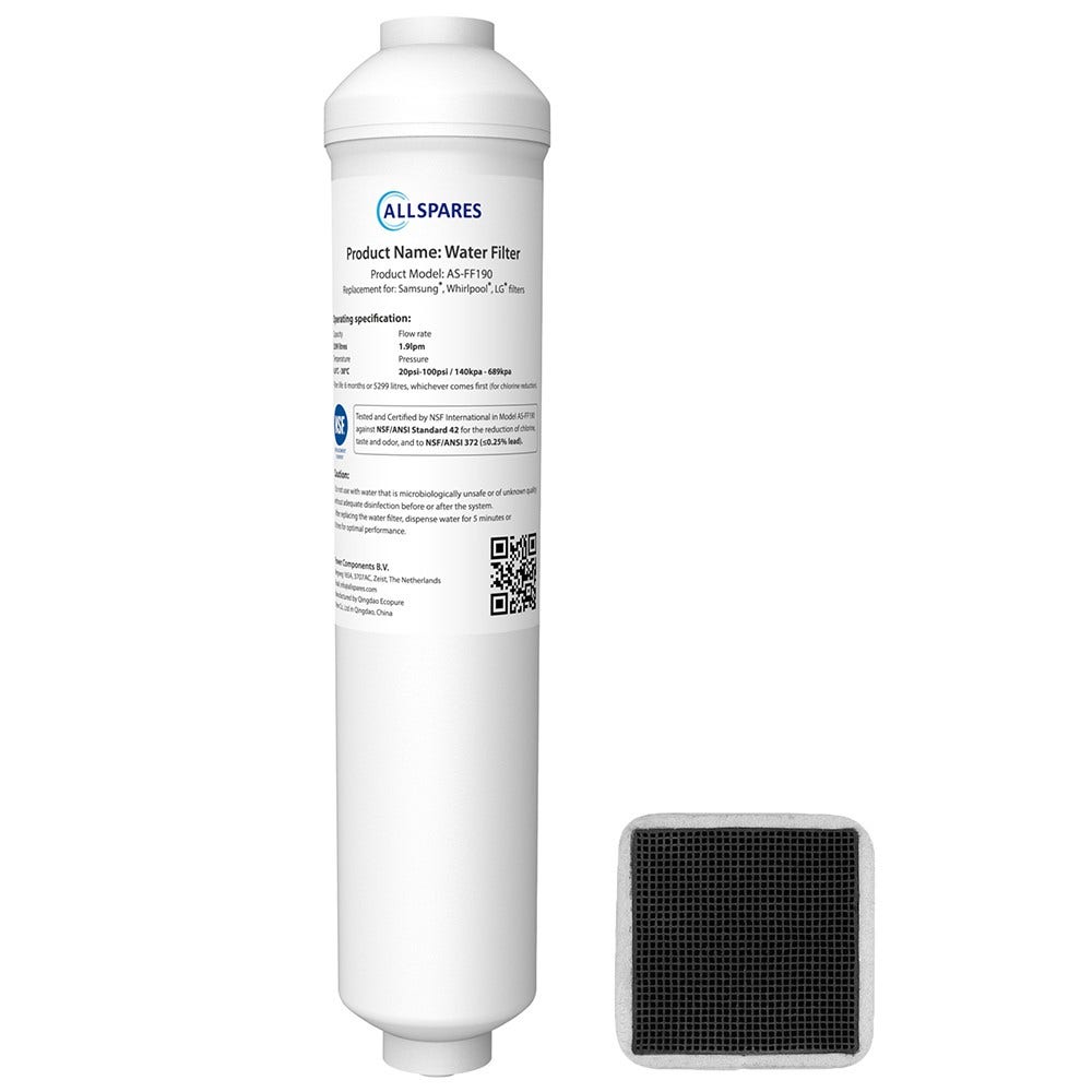 Kit de substituição filtro de ar + filtro de água para frigorífico compatível com Samsung