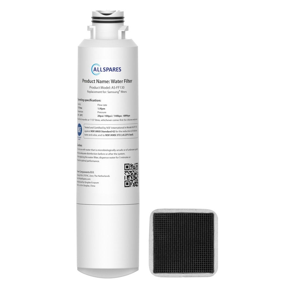 Kit de substituição filtro de ar + filtro de água para frigorífico compatível com Samsung