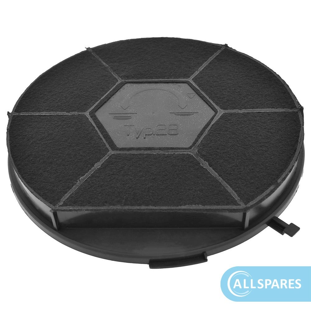 Filtro de carvão ativo compatível com Privileg tipo 28 / CHF28/1 / CHF289B