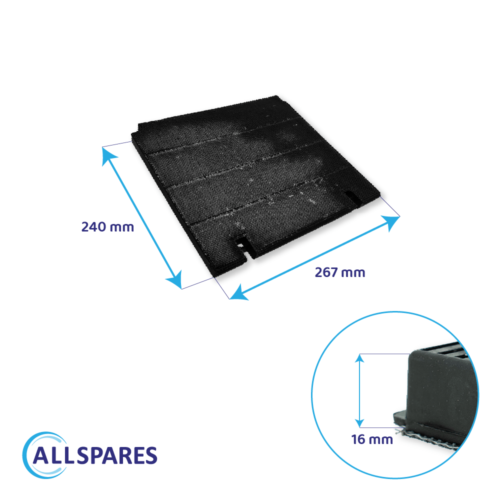 Filtro de carvão ativo compatível com Whirlpool C00392542 / 480122101207