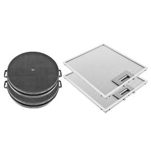 Filtro de carbono (2 unidades) + Filtro metálico (2 unidades) compatível com Brandt AD1070X